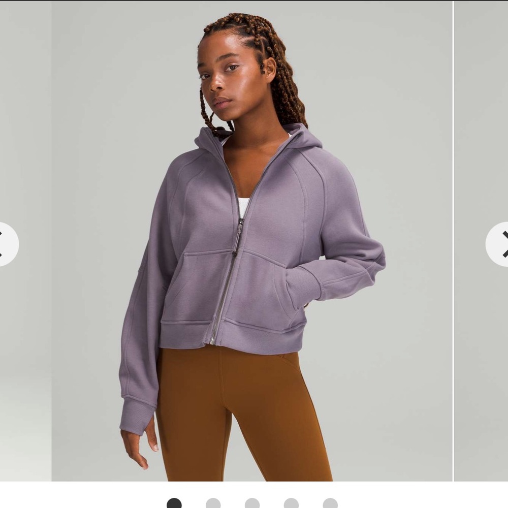 Scuba oversized full zip lululemon dusky lavender